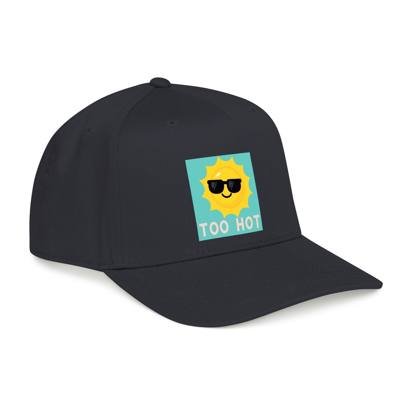 TOO HOT Sun with Sunglasses  Mid Profile Baseball Cap