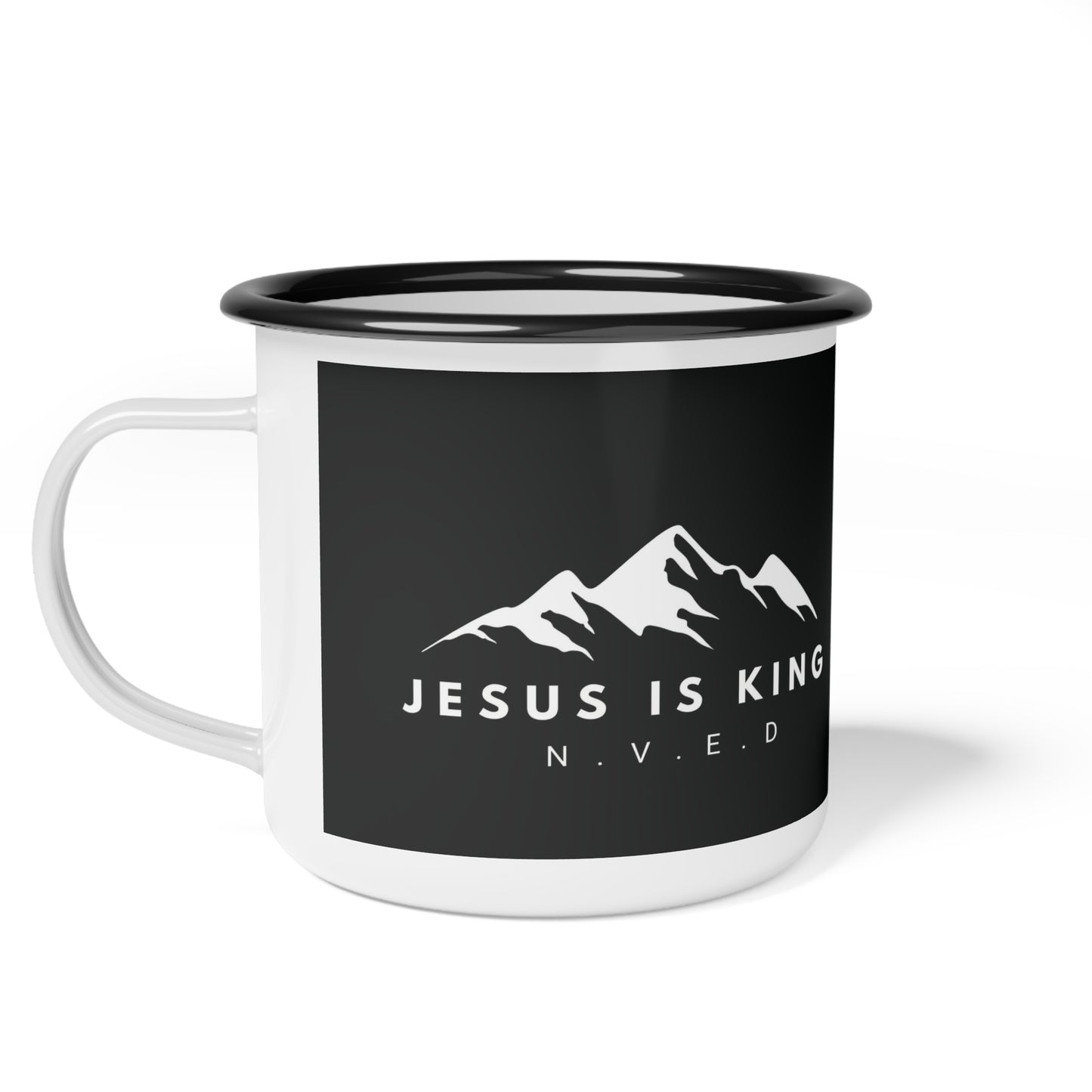 Jesus Is King Enamel Camp Cup