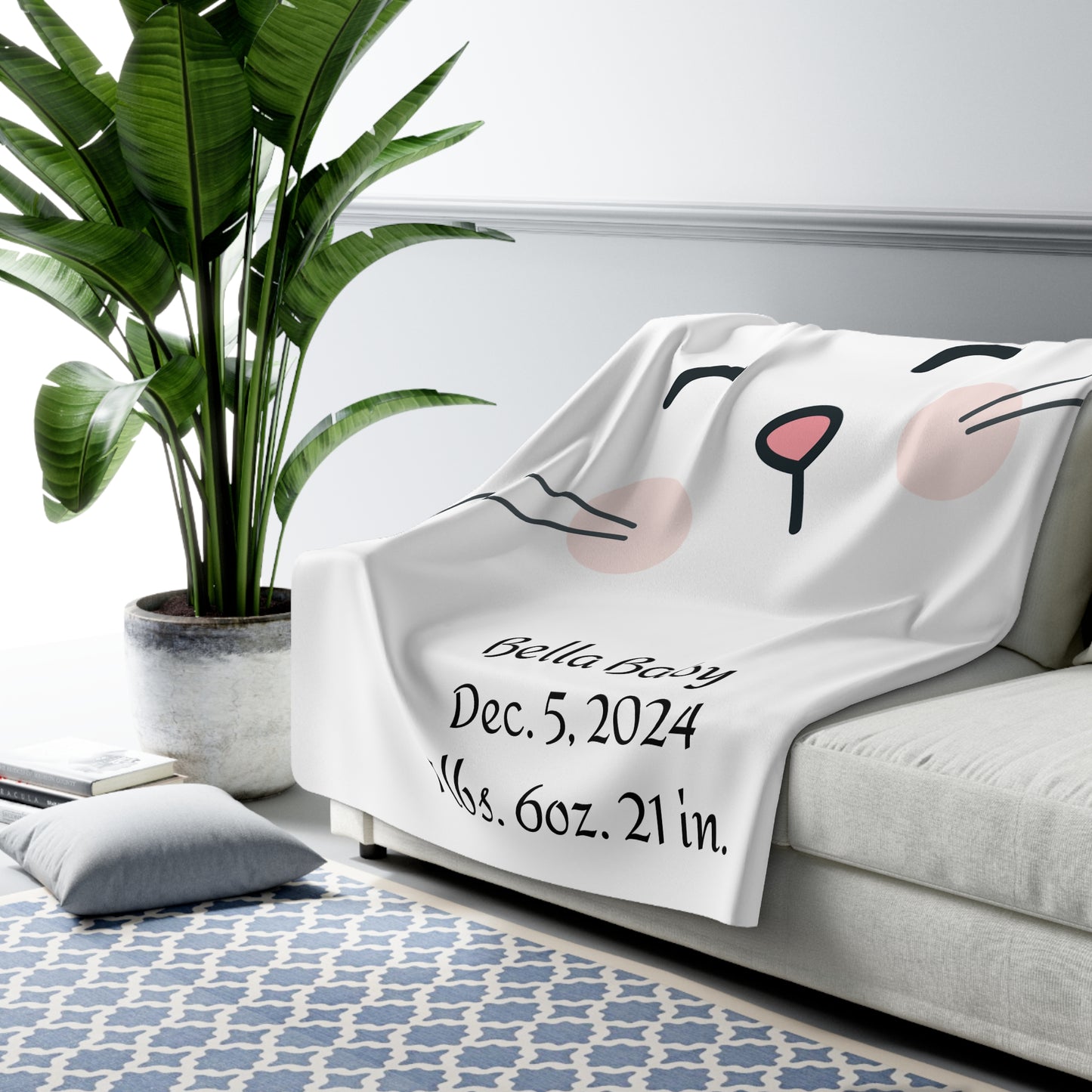 Newborn Baby Sherpa Fleece Blanket