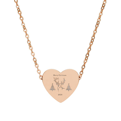 Personalize Heart Necklace (Engraving)