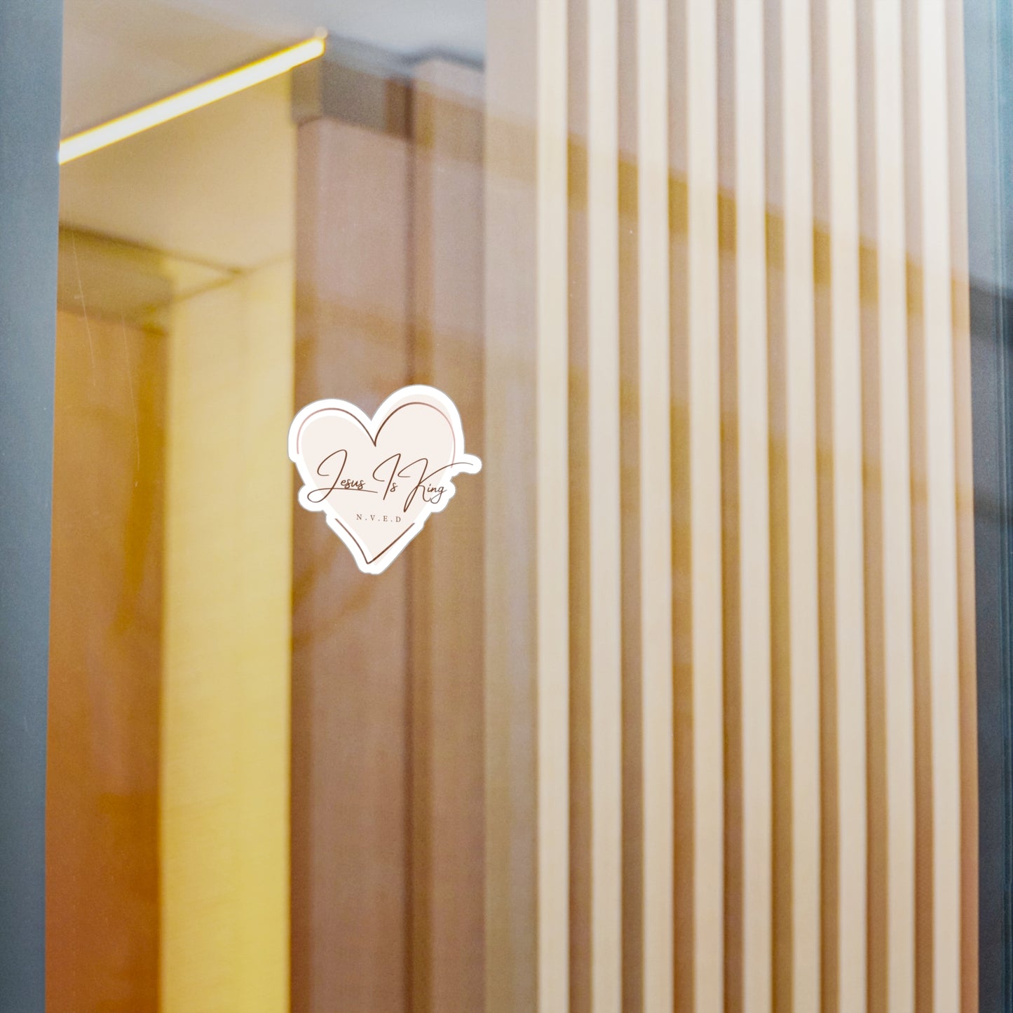 Jesus is King Kiss-Cut Vinyl Decals