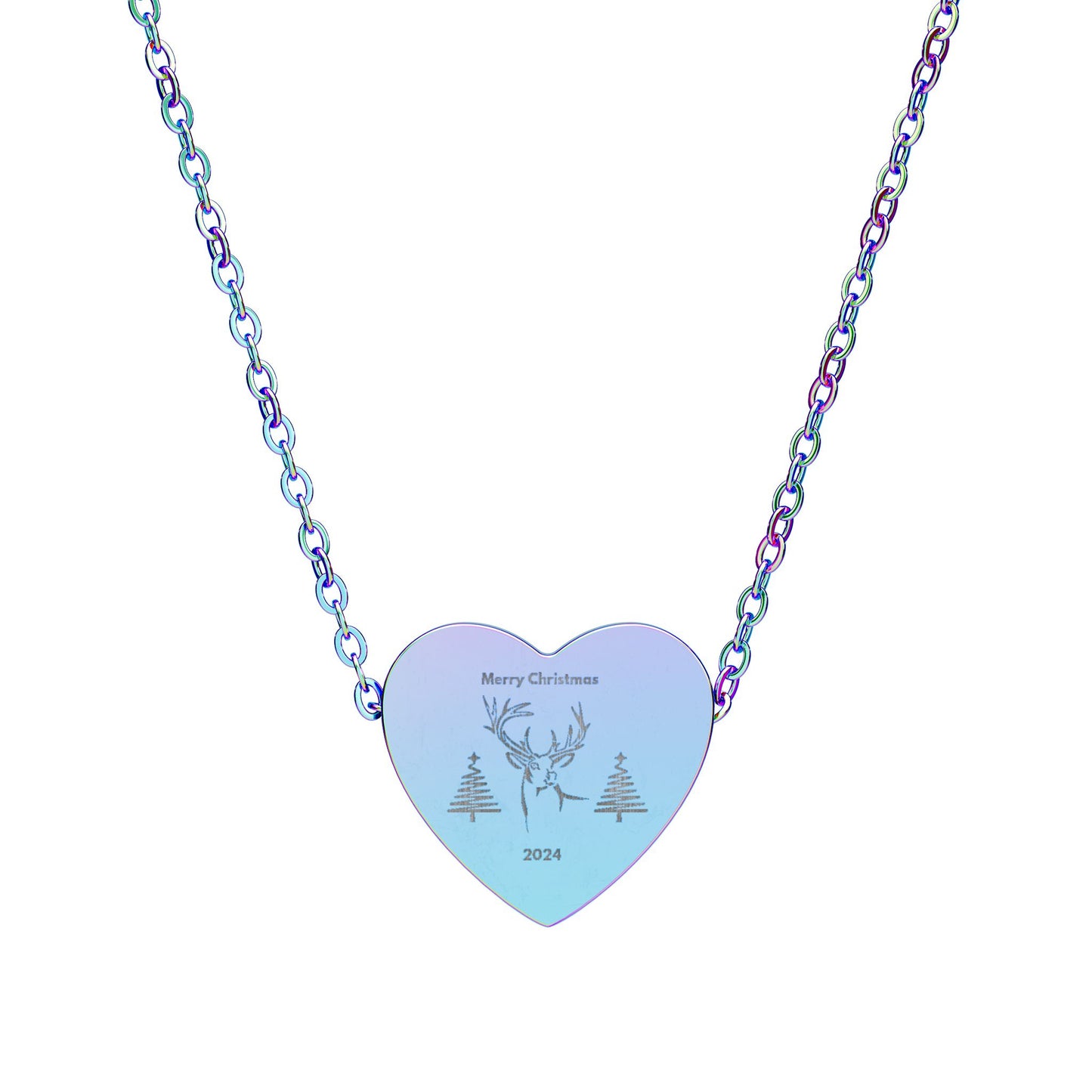 Personalize Heart Necklace (Engraving)