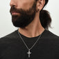 Personalized Stainless-steel Cross with snake chain Jesus Is King - Christians Unite  Best Gift for all occasions