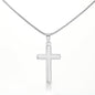 Personalized Stainless-steel Cross with snake chain Jesus Is King - Christians Unite  Best Gift for all occasions