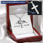 Personalized Stainless-steel Cross with snake chain Jesus Is King - Christians Unite  Best Gift for all occasions