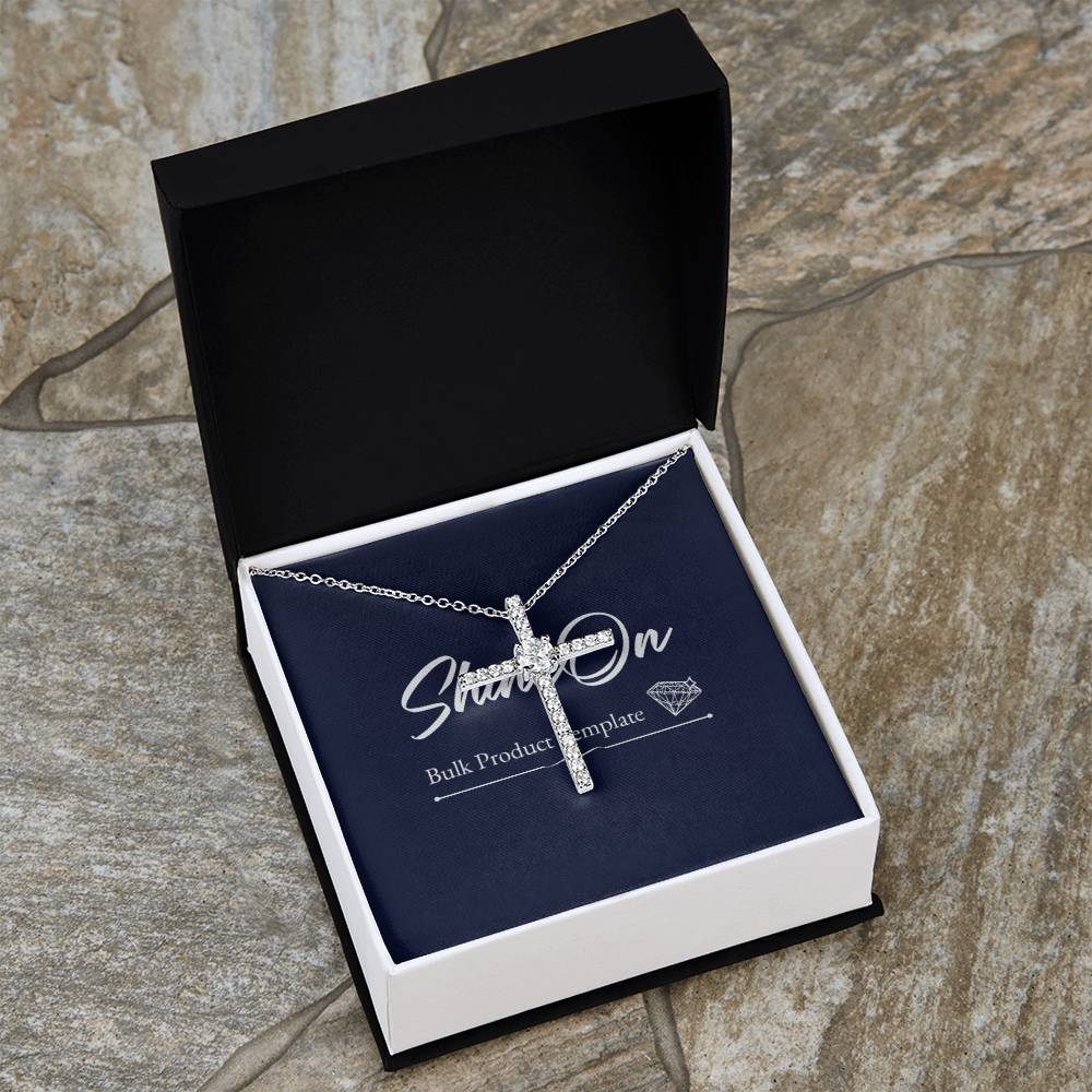 14K White Gold Dipped Cubic Zirconia Stones Beautiful Womens Necklace best gift for all occasions Weddings, Baptisms, Birthdays, Christmas and and all ages