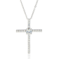 14K White Gold Dipped Cubic Zirconia Stones Beautiful Womens Necklace best gift for all occasions Weddings, Baptisms, Birthdays, Christmas and and all ages