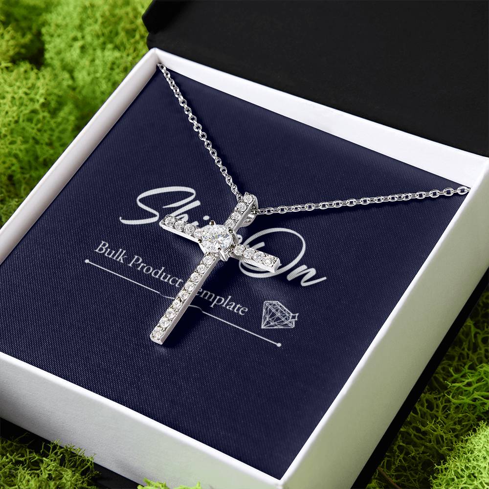 14K White Gold Dipped Cubic Zirconia Stones Beautiful Womens Necklace best gift for all occasions Weddings, Baptisms, Birthdays, Christmas and and all ages