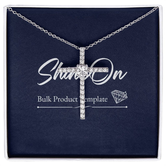 14K White Gold Dipped Cubic Zirconia Stones Beautiful Womens Necklace best gift for all occasions Weddings, Baptisms, Birthdays, Christmas and and all ages