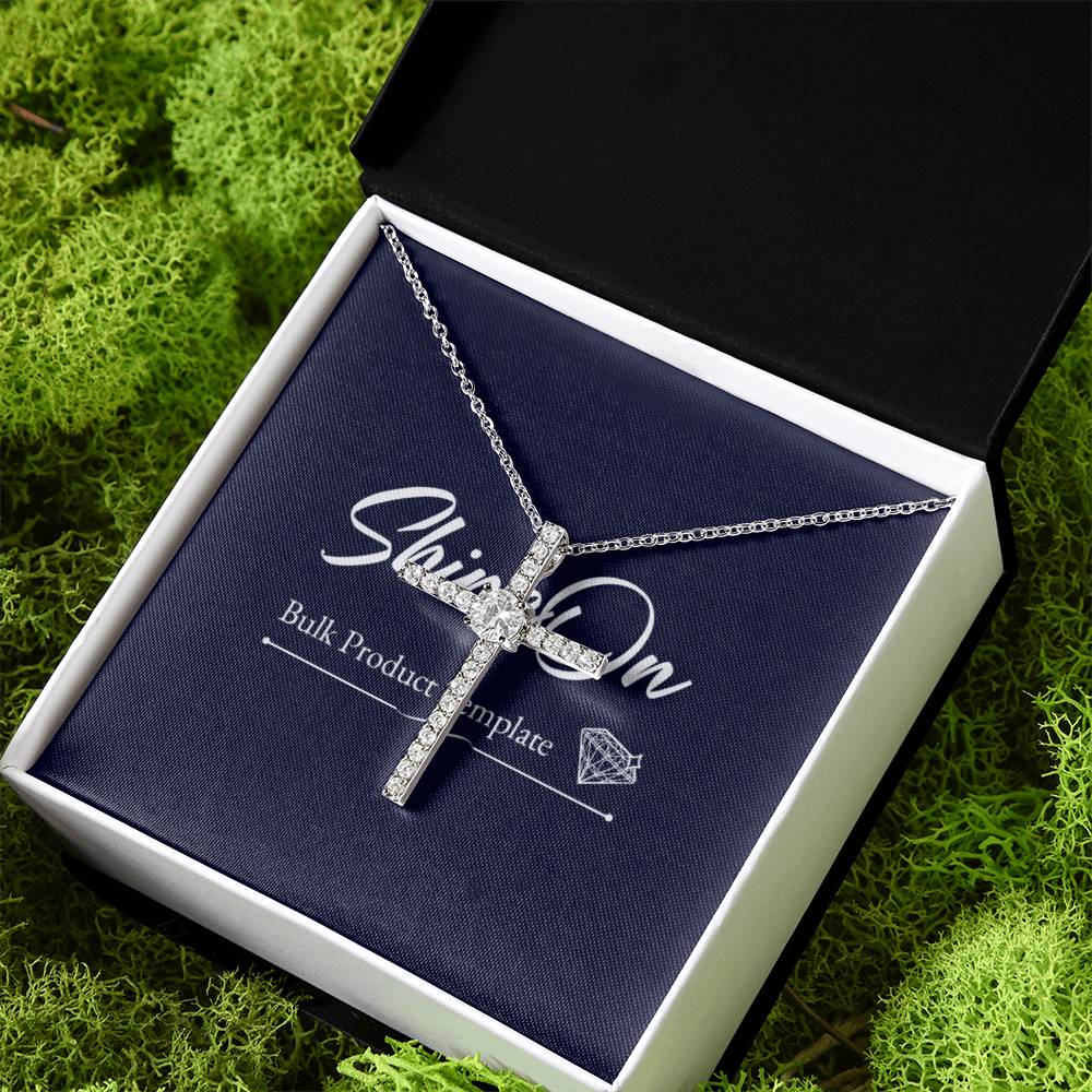14K White Gold Dipped Cubic Zirconia Stones Beautiful Womens Necklace best gift for all occasions Weddings, Baptisms, Birthdays, Christmas and and all ages