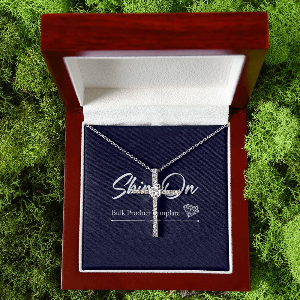 14K White Gold Dipped Cubic Zirconia Stones Beautiful Womens Necklace best gift for all occasions Weddings, Baptisms, Birthdays, Christmas and and all ages