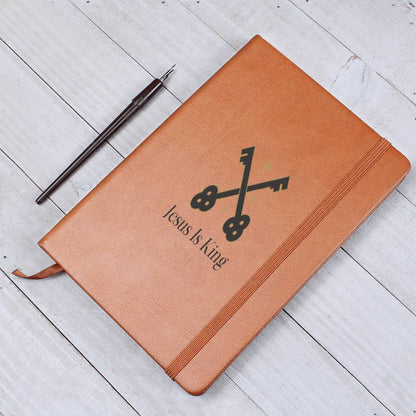 Unique vegan leather Journal, Graphic Journal, Great gift for all, Religious, DIY Devotion book