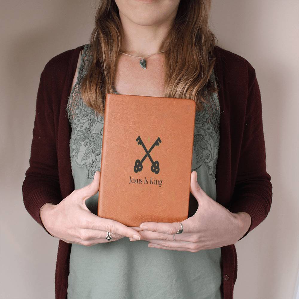 Unique vegan leather Journal, Graphic Journal, Great gift for all, Religious, DIY Devotion book