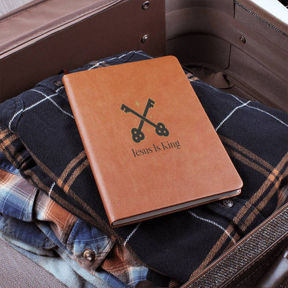 Unique vegan leather Journal, Graphic Journal, Great gift for all, Religious, DIY Devotion book