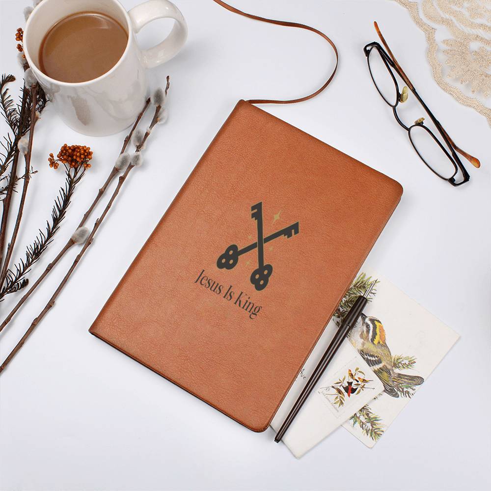 Unique vegan leather Journal, Graphic Journal, Great gift for all, Religious, DIY Devotion book