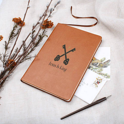 Unique vegan leather Journal, Graphic Journal, Great gift for all, Religious, DIY Devotion book