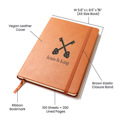 Unique vegan leather Journal, Graphic Journal, Great gift for all, Religious, DIY Devotion book